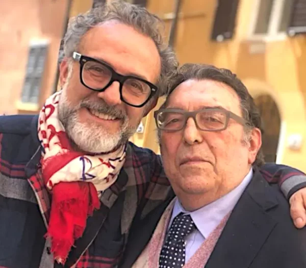 Giorgio e Gil Grigliatti con massimo bottura