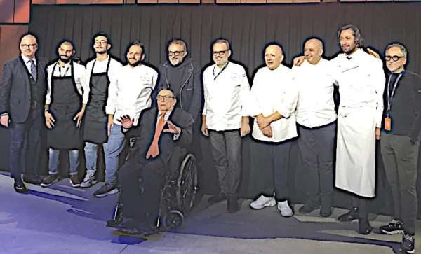 Giorgio e Gil Grigliatti con vari chef